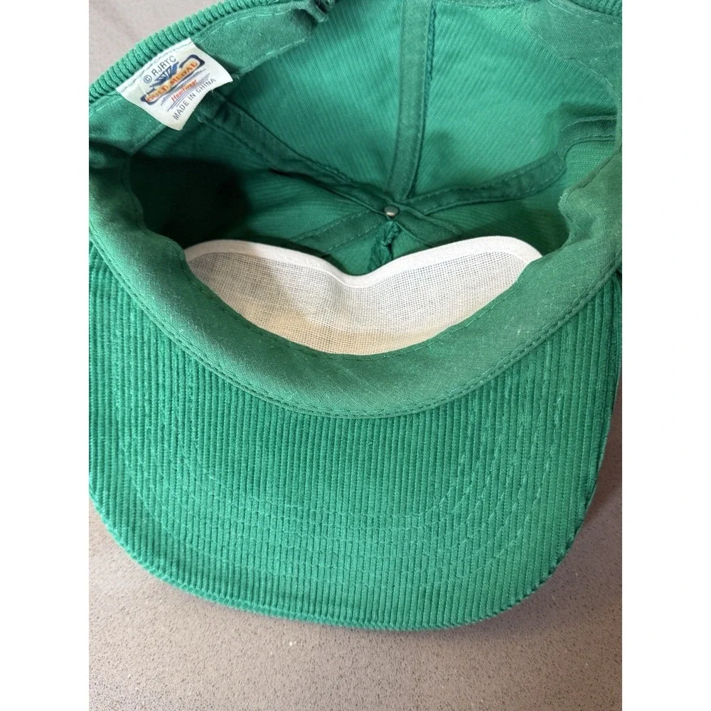 Vintage Salem Cigarettes Green Corduroy Snapback Hat Cap Promo 80-90s Gold Medal